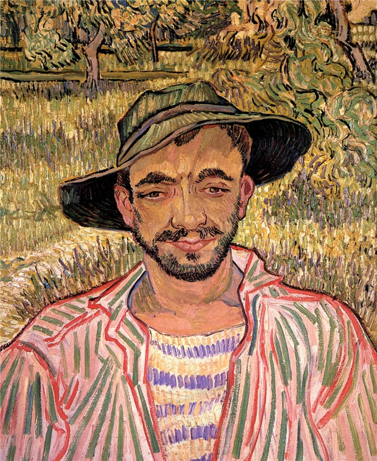 Portrait Of A Young Peasant Van Gogh Oil Painting